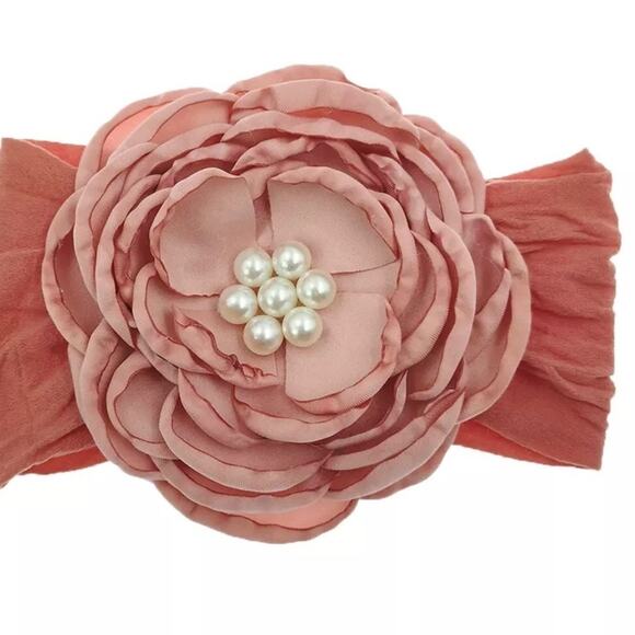 vintage look girls baby headband gray - Picture 4 of 5